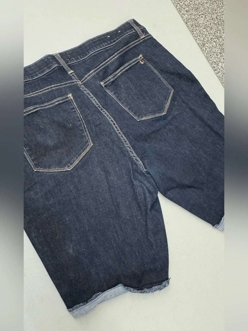 LuLaRoe Dark Indigo Denim Women's Plus Size Jean Shorts Size 38 / 18